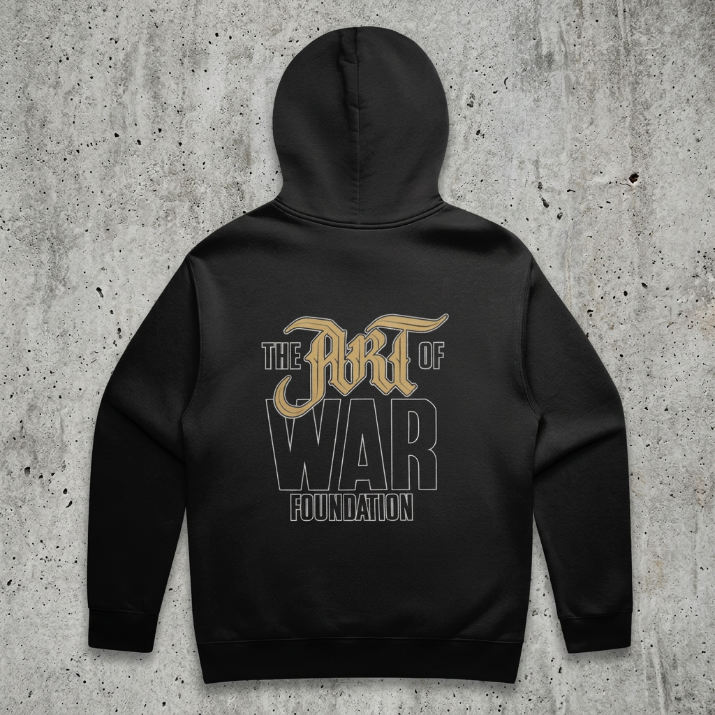 The Art of War Foundation Back Txt Hoodie