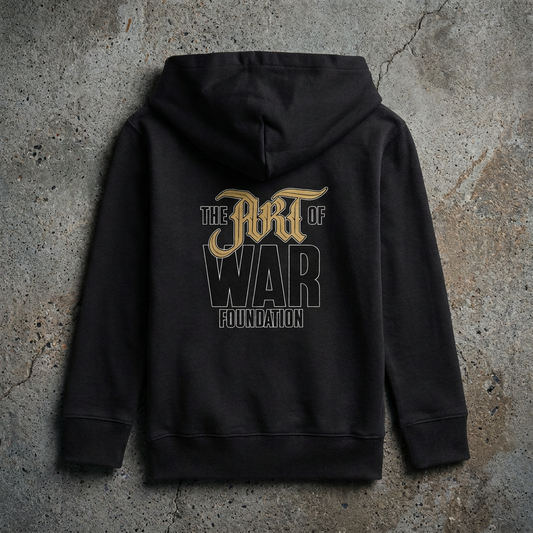 Kids The Art of War Foundation Back Txt Hoodie