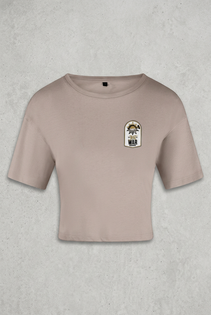 Beige tee with concrete background