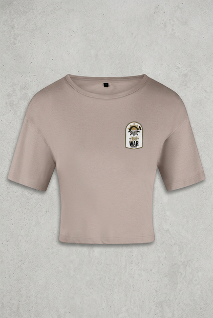 Beige tee with concrete background