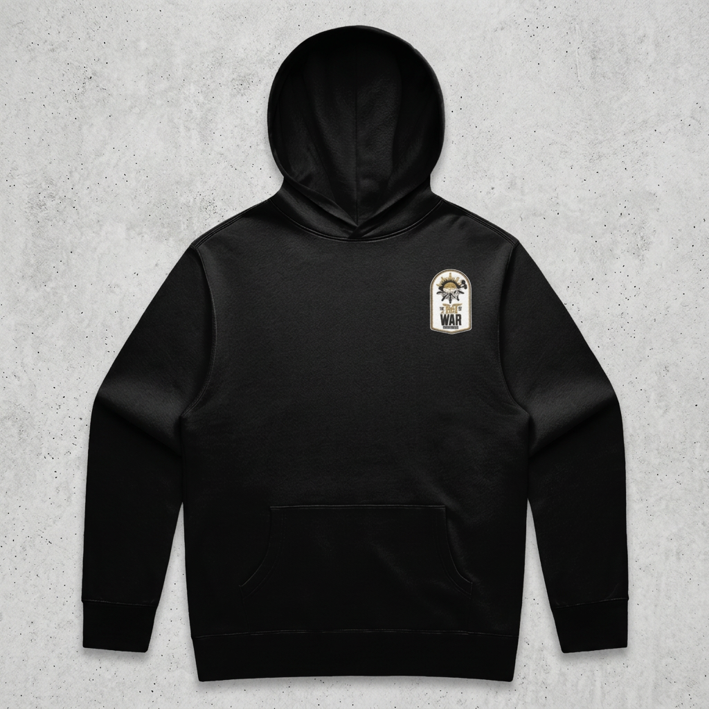 Black hoodie with concrete background