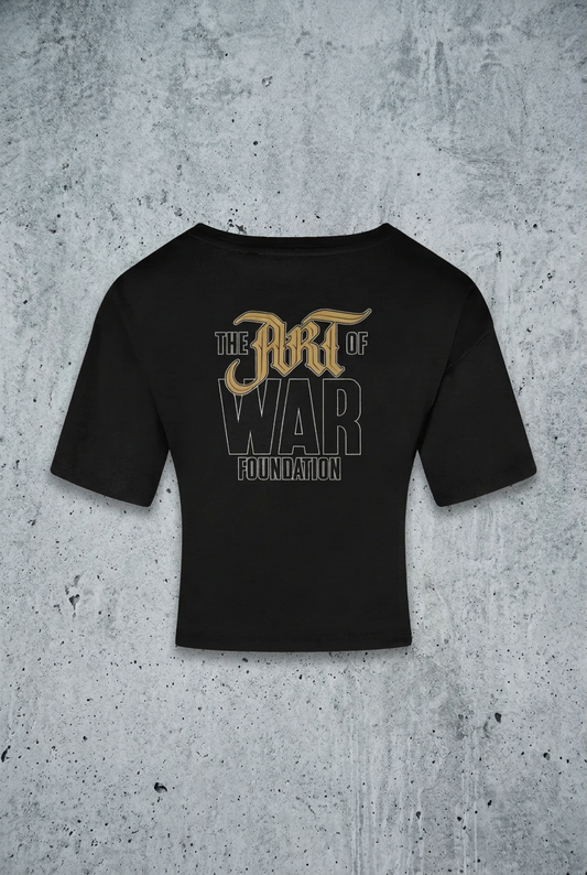 Black tee back with concrete background