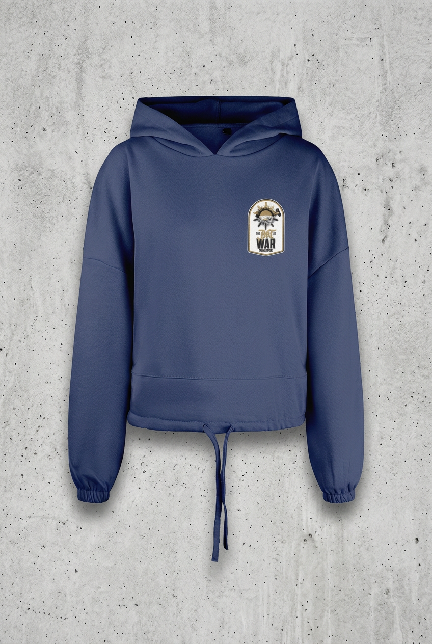 Blue hoodie with concrete background