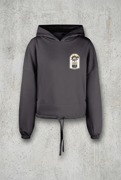 Charcoal hoodie with concrete background