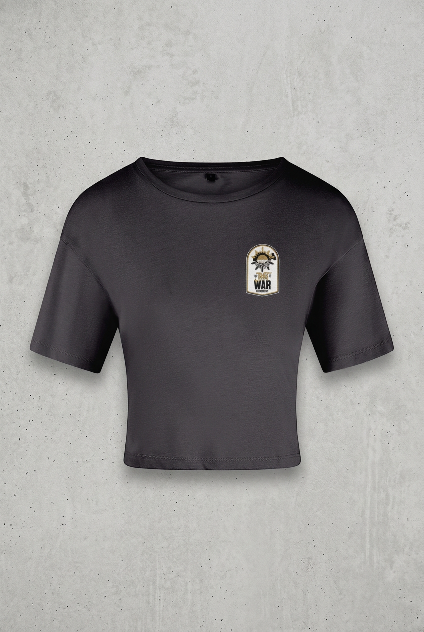 Charcoal tee with concrete background