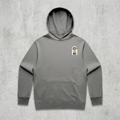 Grey hoodie on concrete
