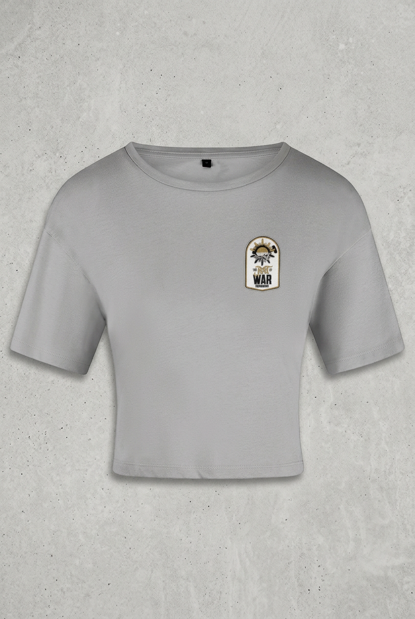 Grey tee with concrete background