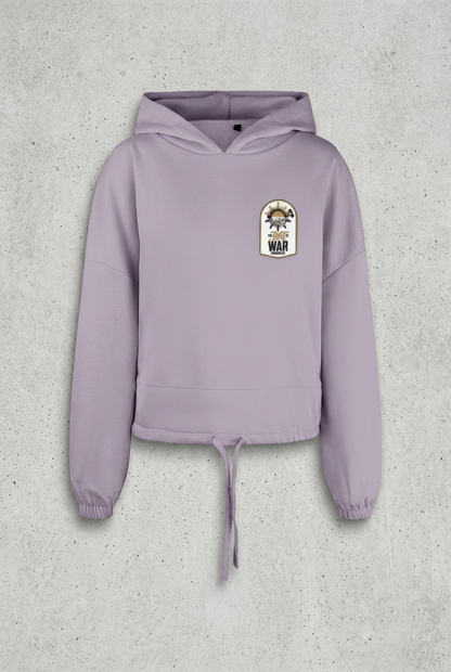 Lavender hoodie with concrete background