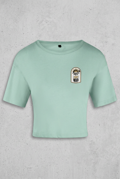 Mint tee with concrete background