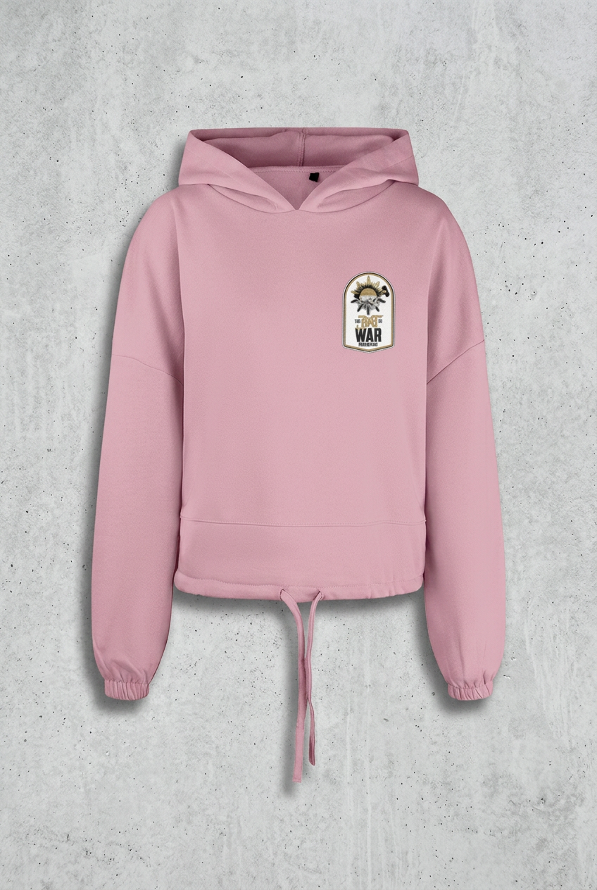 Pink hoodie with concrete background