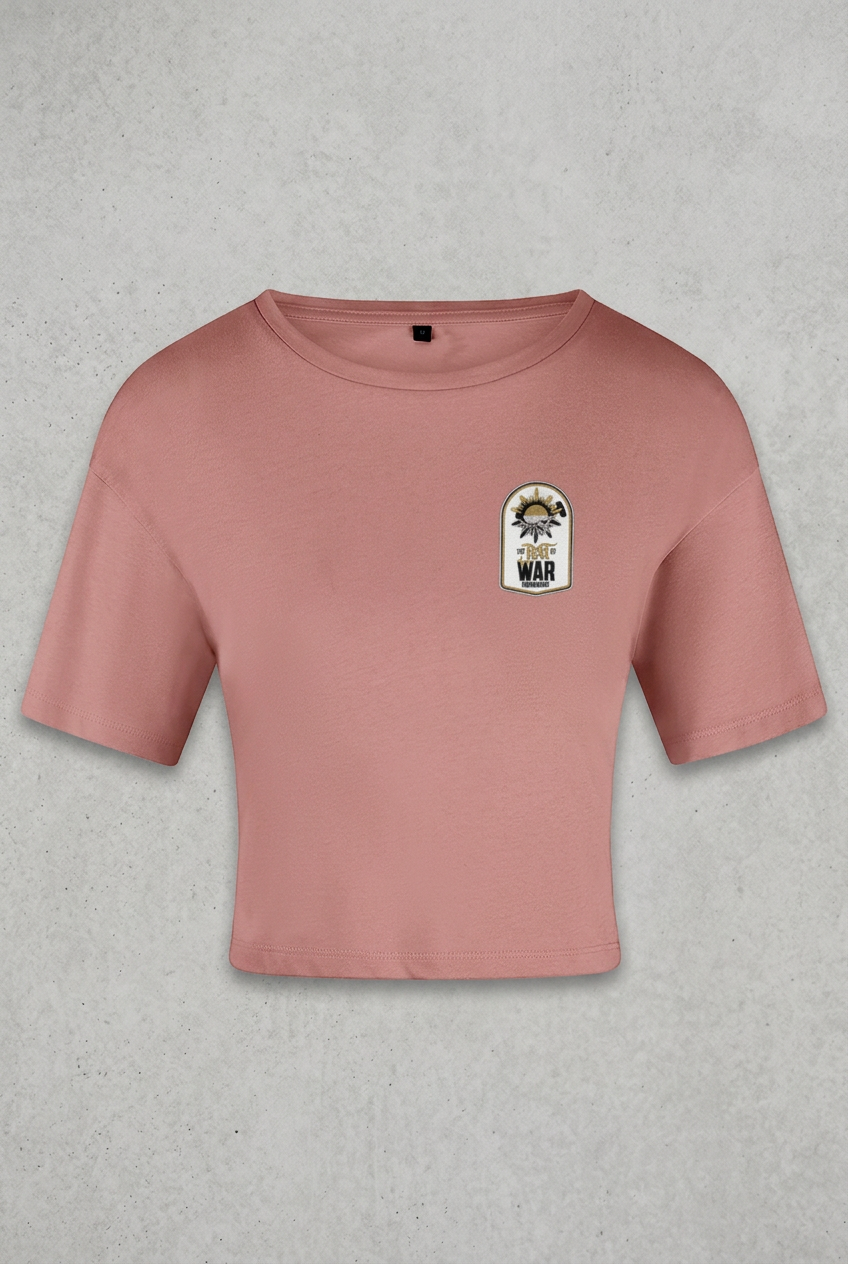 Pink tee with concrete background