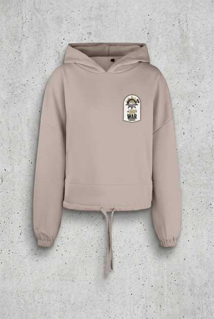 Taupe hoodie with concrete background